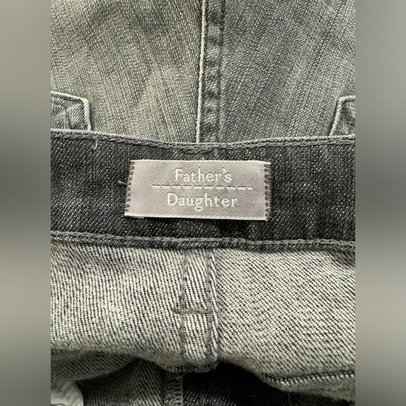 Father’s Daughter Tobi High Rise Jean Shorts Stretch Denim Fray Smolder Gray 26 - Picture 7 of 8